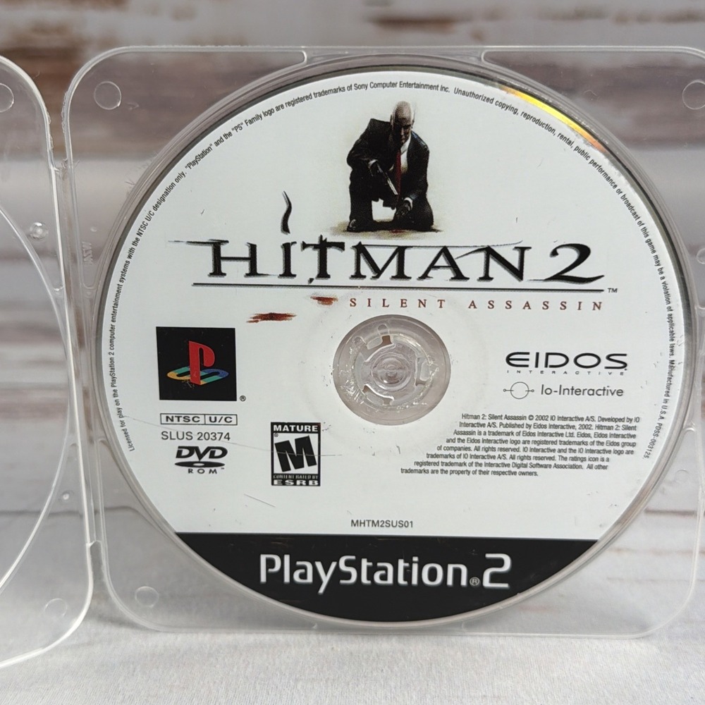 Hitman 2 Silent Assassin PlayStation 2 PS2 Disc Only Pristine Tested